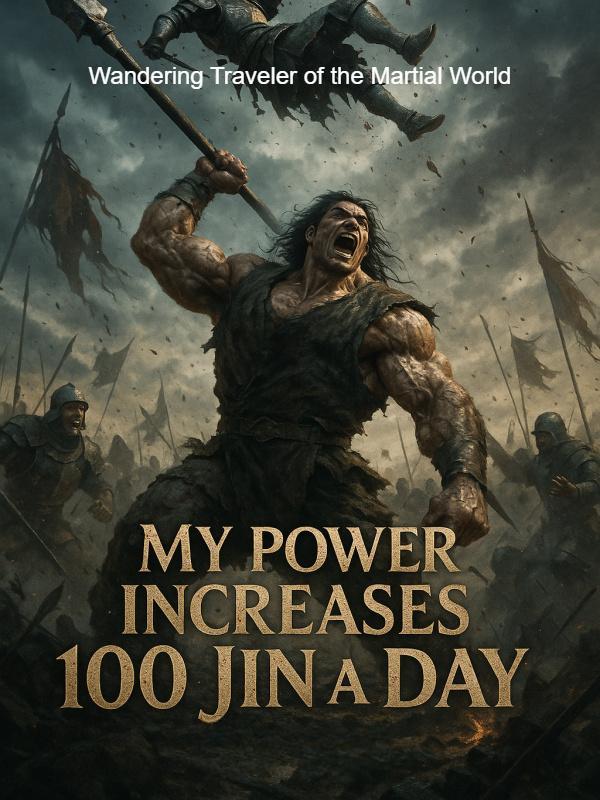My power increases 100 Jin a Day - Novel Cover